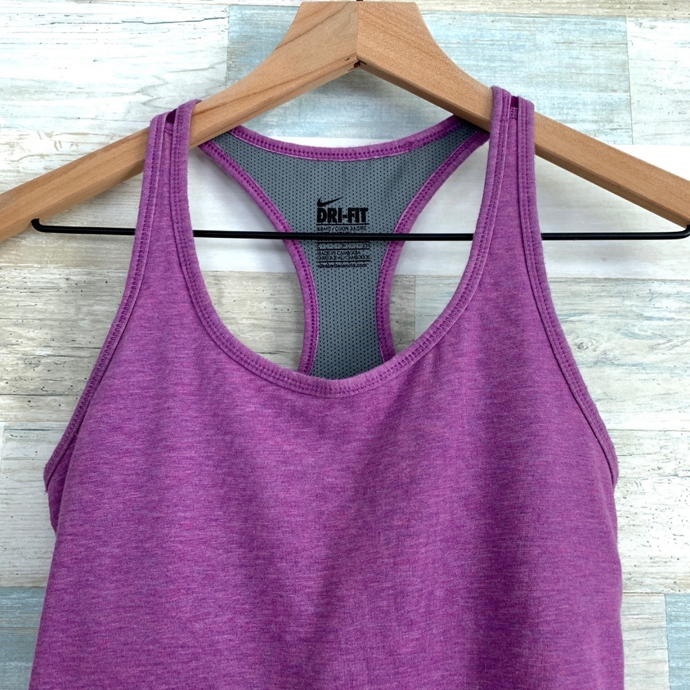 SOLD Racerback Running Tank Purple Nike Dri Fit - Picture 3 of 7